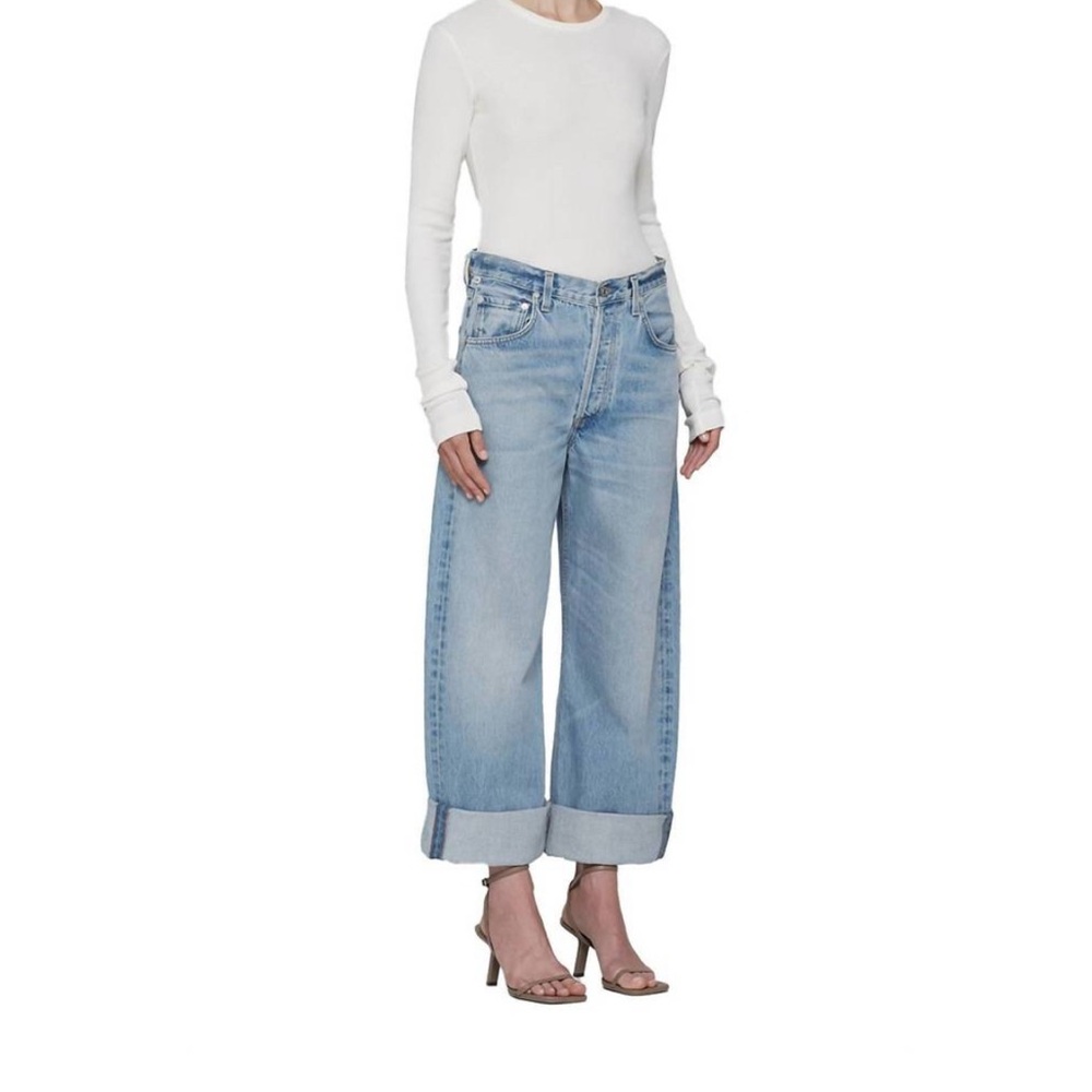 CITIZENS OF HUMANITY Ayla Cuffed Wide Leg Jeans